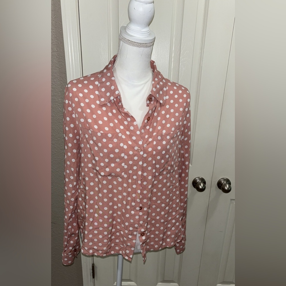 Polka Dot Women's Top - Pink